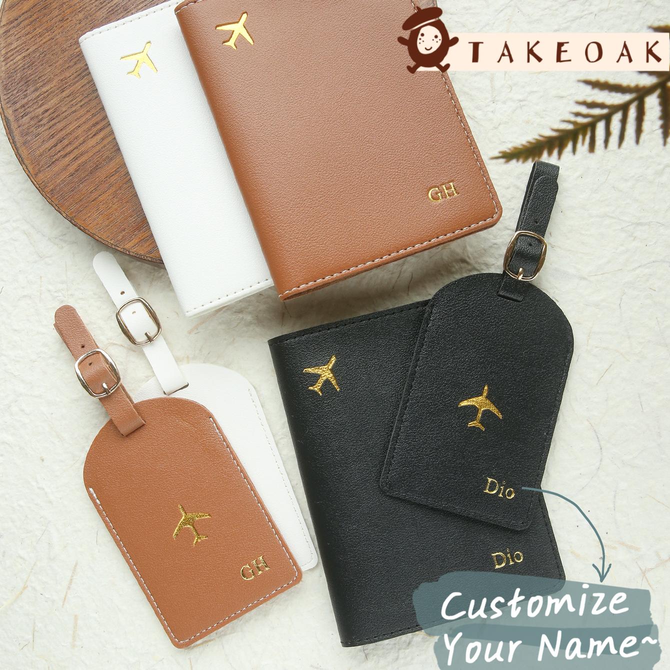 Travel Accessories Overseas - Ensemble de porte-passeport et étiquette de