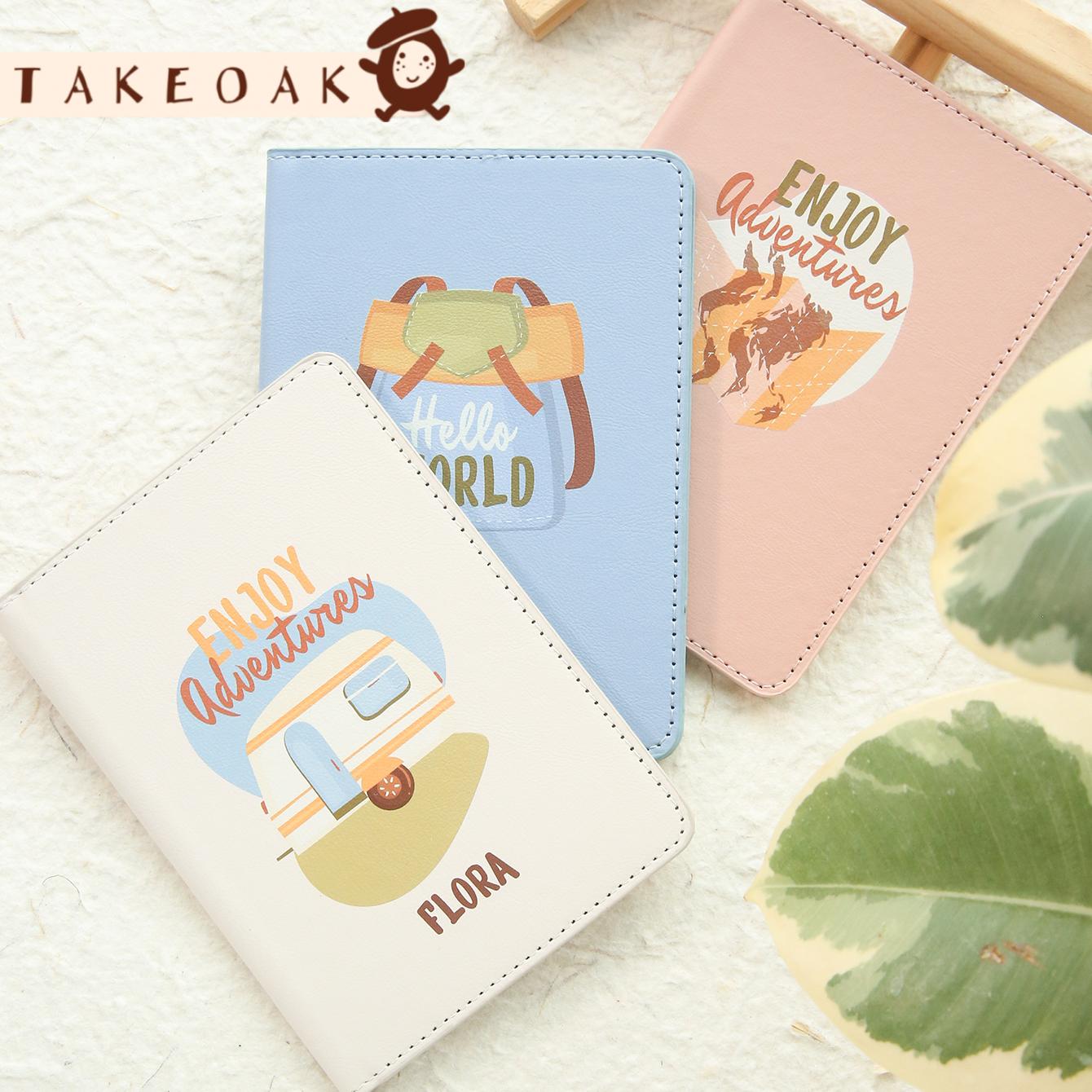 Travel Accessories Overseas - Couverture de passeport personnalisée en cuir