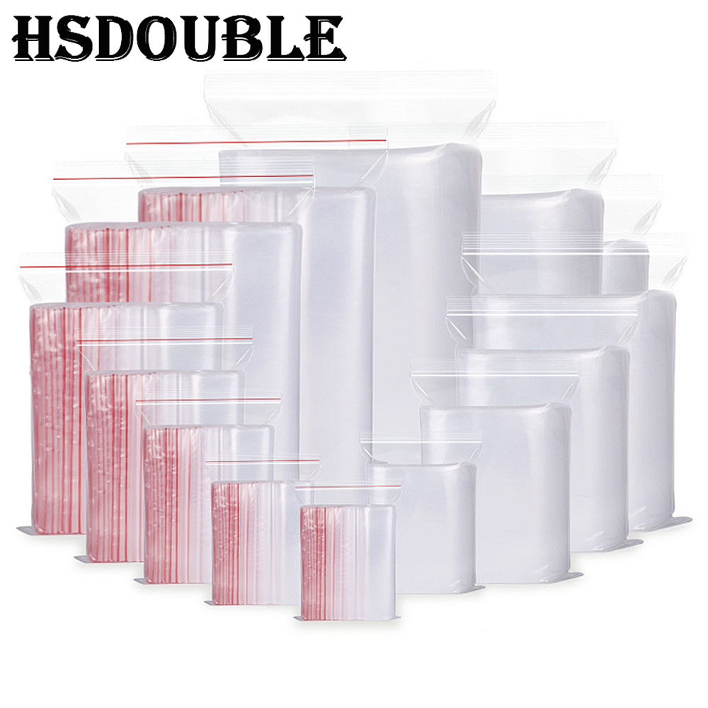 Travel Ziplock Bags - Sacs en plastique transparent Poly refermables