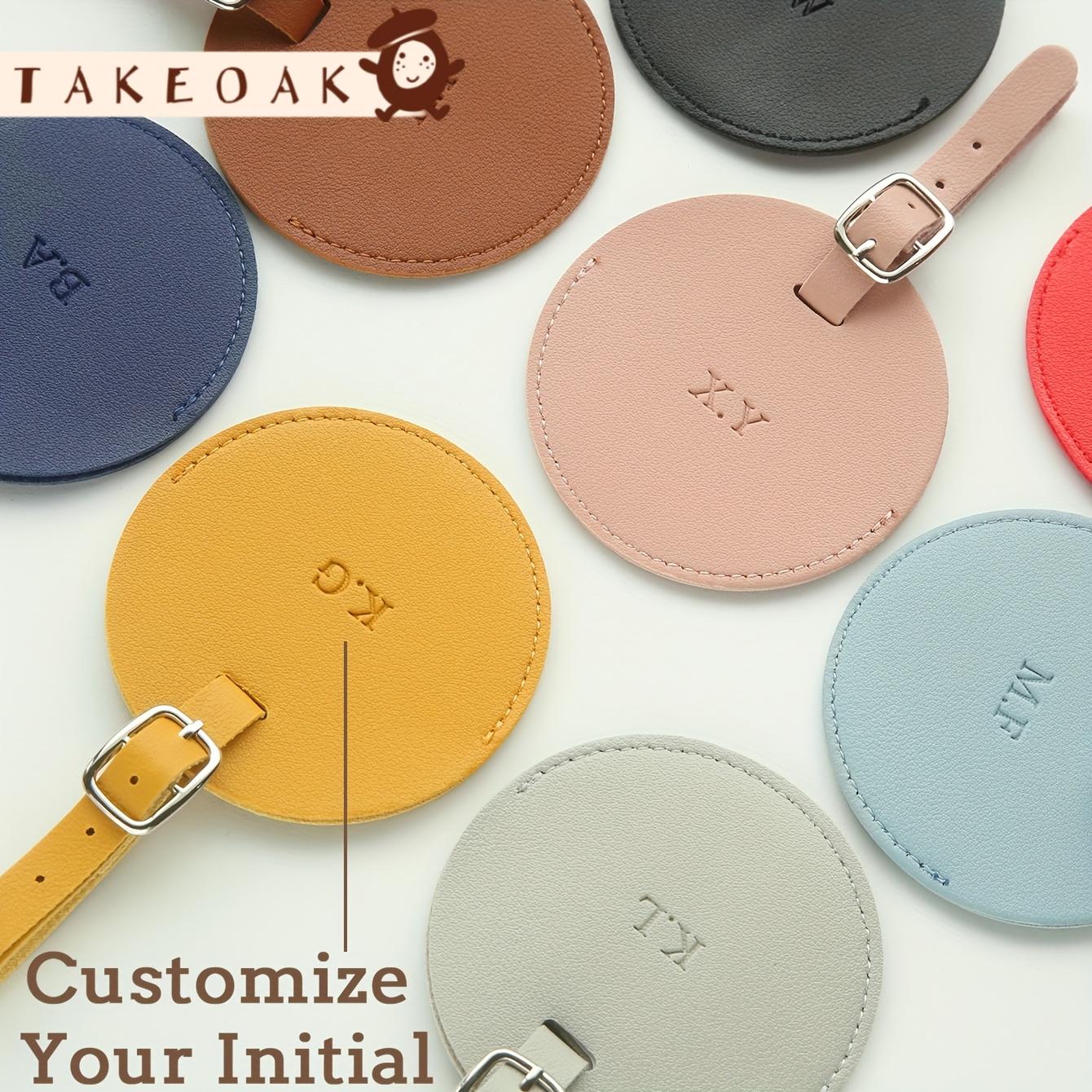 Travel Accessories Overseas - Étiquette de bagage personnalisée en cuir
