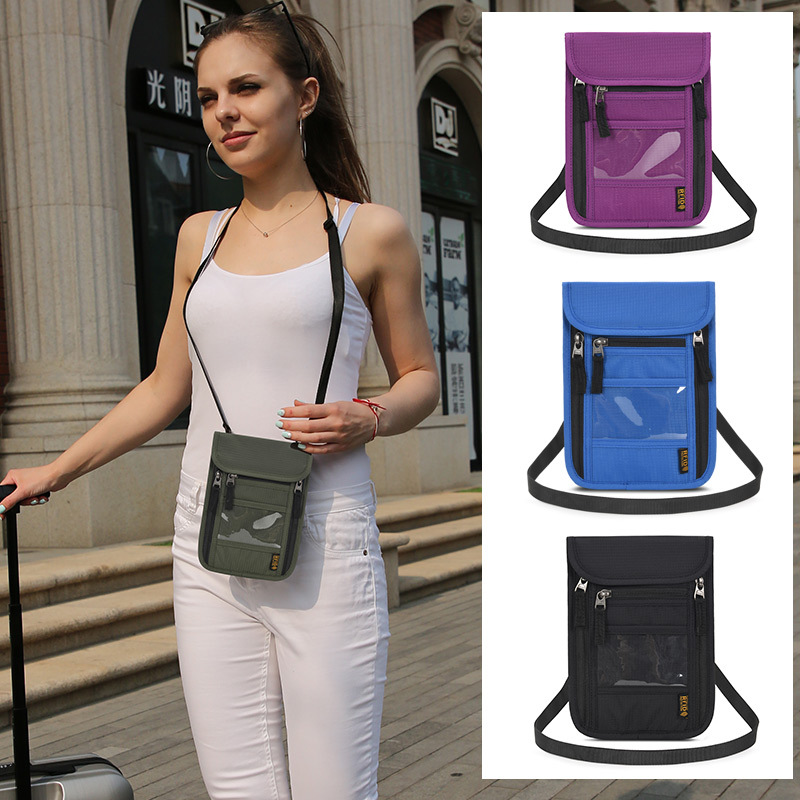 Travel Accessories Overseas - Sac à passeport multifonctionnel, porte-billet, sac