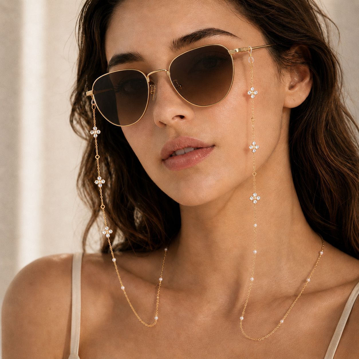 Chaîne de lunettes en cristal, - Travel Reading Accessories avis et prix
